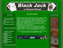 Tablet Screenshot of blackjack.kasyno-gier.pl