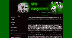 Desktop Screenshot of gry-kasynowe.kasyno-gier.pl